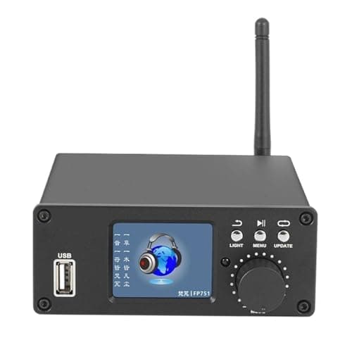 FP751 DTS 5.1 Audio Decoder Bluetooth5.3 DSD Digital Turntable 3xES9023P DAC with 2-inch Color Screen/FP720 HiFi Audio Decod(Option 3)