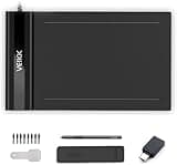 Drawing Tablet,VEIKK S640 Digital Graphics Tablet, 6x4 Inch Ultra-Thin Portable OSU! Tablet, Battery-Free Stylus for OSU! Game and Teaching Online Classes,Support Windows Mac Linux Android OS