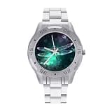 NTVOWPZO Three-Hand Analog Stainless Steel Watches for Men Easy Reader