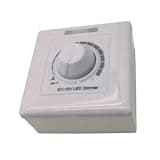 Hosrivae 0 Through 10v Led Light Dimmer Switch Tunable Brightness Control Module Wall Panel Knob Dimmer Lamps Drivers Ac 85 Through 277v Input White