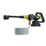 muzisst Cordless Car Washer, Portable Cleaning Tool with 6-in-1 Nozzle, 10 Spray Settings, Battery Display, Self-Priming System for Car, Garden, Patio & Floor