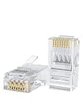 CableCreation Cat6 RJ45 Connectors,100-PACK Ethernet Cable Cat6 RJ45 Ends
