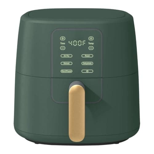 Wonderful 6 Quart Digital Air Fryer, Large Touch Screen Air Fryer with Programmable Time & Temperature Control, 4-in-1 Roast Reheat Dehydrate, Nonstick Design (Thyme Green)
