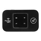 Hamwesh Portable WiFi Hotspot, 300Mbps High Speed Mobile Internet with SIM Card Slot Supports 10 Devices, Mini Wireless Modem for Camping Vacation Homes (Black)