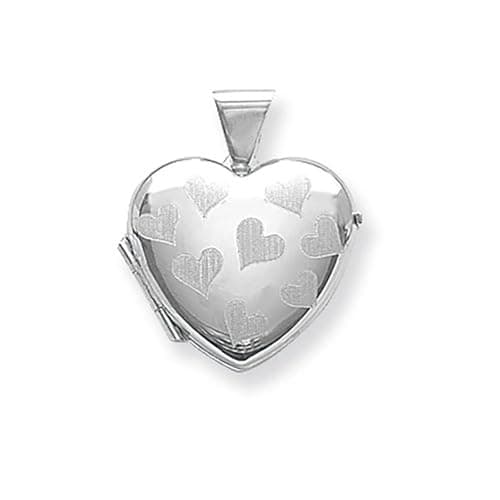 Silver Heart Shaped Locket G6577