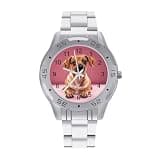 NTVOWPZO Three-Hand Analog Stainless Steel Watches for Men Easy Reader
