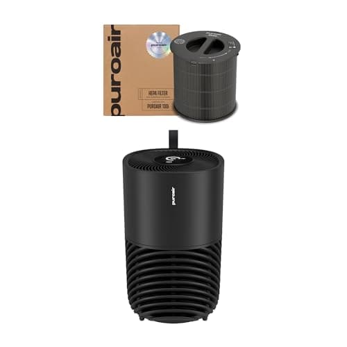 PuroAir 130i HEPA Air Purifiers and One HEPA Air Filters - Covers Up To 600 Sq Ft - Filters Up To 99.9% of Pollutants, Smoke, Pollen, Dust - Quiet HEPA Air Filter - Air Purifiers for Bedroom