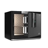 fireproof safe Security Safe Box Fingerprint Touch Screen Password Home Office Hotel Business Jewelry Cash Use Storage Money (BLACK)