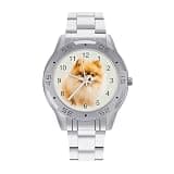 NTVOWPZO Three-Hand Analog Stainless Steel Watches for Men Easy Reader