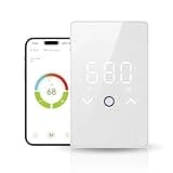 YeloDeer 1PC WiFi Thermostat for Electric Floor Heating Systems, 120V/240V, Touchscreen LED Display, Programmable Heated Floor Thermostat with Remote Control, Energy Saving & Easy Connection