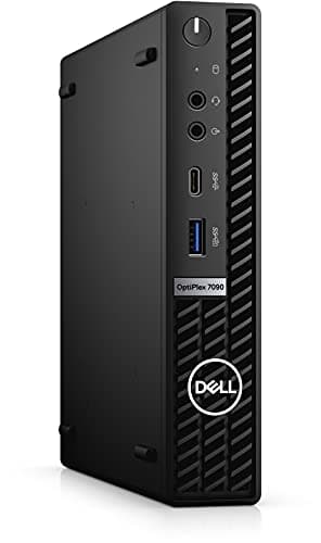 Dell Optiplex 7090 Micro Desktop | Core i7-10700 - 256GB SSD Hard Drive - 16GB RAM | 8 cores @ 4.8 GHz Win 11 Pro Black (Renewed)