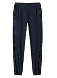 MOHEM Youth Boy's Stretch Golf Joggers Pants Kids Tapered Casual School Uniform Dress Work Sweatpants Quick Dry Athletic Chino Flat Front Pants(2788-D.Blue16) ﻿