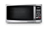Compact 0.9 Cu Ft Microwave Oven With 6 Auto Menus, Mute Function, LED Lighting, Removable Turntable, 900W Power For Apartments