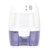 Hamwesh Dehumidifier for Home, 10W Small Quiet Portable Dehumidifier with 500ml Water Tank for Bathroom Bedroom Dorm Room Home RV Closet