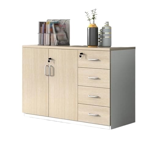 WANGHAI2024M File Cabinet Filing Cabinet Wooden Storage Two Doors with Four Cabinets Data 1.2 Meter Office Lockable