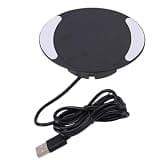 Asixxsix Under Desk Wireless Charger, 10W Fast Charging Countertop Phone Charger with Strong Adhesive for Home Table Nightstand Coffee Shops, Compatible with All Wireless Phones