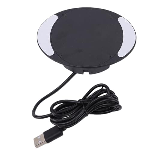 ASHATA Under Desk Wireless Charger,10W Fast Charging Hidden Mount Phone Charging Pad Stable Power Supply Device for Home Table Nightstand Commercial Coffee Shop Daily Mobile Device