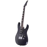 Electric Guitar Beginner Kit, Black, Basswood Body with Maple Neck, HSH Pickups, 24 Frets, with Bag, Strap, Cable, and Picks