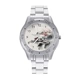 NTVOWPZO Three-Hand Analog Stainless Steel Watches for Men Easy Reader