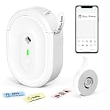 HKHKPI Label Maker Machine with Tape, N12 Bluetooth Label Printer, Portable Mini Label Makers for School, Home, Office, Labeler Waterproof Labels with Multiple Templates, White