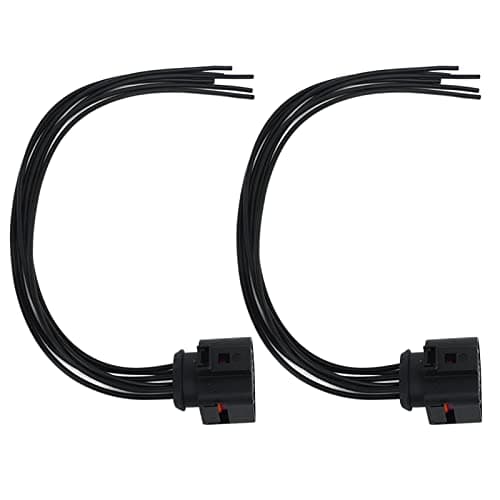 6 Pin Wired Connector: Fit for VW VAG Audi TT MK2, Plug High Flexibility Stable Performance 1J0 973 733 Pre Wired Female Plug, 2Pcs