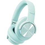 Picun B8 Bluetooth Over Ear Headphones, 120H Playtime with 3 EQ Modes, Low Latency, Hands-Free Calls, Deep Bass for Travel, Home, Office & PC (Cyan)