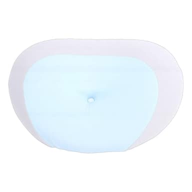 JTLB Memory Foam Neck Pillow Travel Cervical Pillow Ergonomic Support with Removable Washable Cover for Side Back Stomach Sleepers Outdoor Camping (Sky Blue)