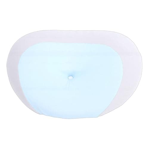 Estink Travel Cervical Pillow, Memory Foam Ergonomic Neck Support for Camping, Side and Back Sleepers, Portable, Removable Pillowcase (Sky Blue)