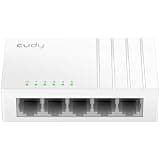 Cudy GS105U 5 Port Gigabit Ethernet Switch with USB-C Power Jack Desktop Ethernet Splitter Plastic Case Unshielded Switch Plug & Play Fanless Unmanaged