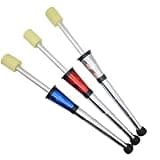 Fire Torch Juggling Club - Blue Red Silver Set of 3