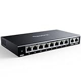REOLINK PoE Switch with 8 PoE and 2 Gigabit Uplink Ports, Ideal for REOLINK RLN36 NVR and Power Over Ethernet IP Cameras, IEEE802.3af/at, Metal Casing, Desktop/Wall Mount, RLA-PS1