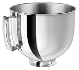 Stainless Steel Mixer bowl Fit for Series 4.5-5 QT Tilt-Head, 5 Quart Mixing Bowl with Handle