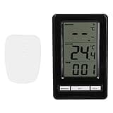 Wireless Indoor Outdoor Thermometer with High Precision Sensor, Large LCD Display, 100m Range, Weather Station for Home, Office, Greenhouse