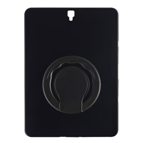 Shantime Tablet Case and Stand Holder Compatible with Samsung Galaxy Tab S3 LTE SM-T825 9.7 2017 Case, Shockproof Cover and 360 Rotating Ring Handle Grip Bracket(Black)