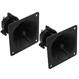 Sosoport 2pcs Square Speaker Tweeter Replacement 85x85mm High Frequency Speaker with Plastic and Alloy Material Lightweight Design for Portable Sound System and Events