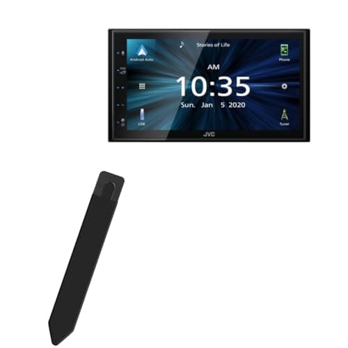 BoxWave Stylus Pouch Compatible with JVC KW-M560BT - Stylus PortaPouch, Pen Stylii Holder Carrier Portable Self-Adhesive - Jet Black