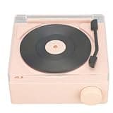 Omquot Vintage Bluetooth 5.3 Turntable with 3 Playback Modes for Classic Home Decor Fans (Dusty Rosy)