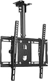TV Bracket, Ceiling TV Mount, Telescopic Height Adjustment, TV Pole Mount Holds Up to 70kg/154lbs, Fits Most 40-55 Inch Flat Screen Display TV Mount TV Stand