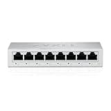 Zyxel 8-Port Gigabit Switch | Unmanaged | Desktop or Wall Mount | Easy Installation | Fanless | Metal Housing | Ethernet Splitter Network Hub | TAA Compliant [GS-108B v5]