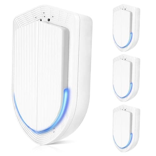 Plug In Air Ionizers - 4Pack Negative Ion Technology Air Purifier, Quiet Mini Air Freshener for Home, Bedroom, Office, Basement - Portable Air Purifiers for Odor, Dust, Smoke, Pet Smell White