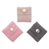 Ciieeo Mini Travel Jewelry Organizer Bags Jewelry Roll for Women 3pcs Pu Leather Foldable with 4-compartment Independent Structure, Efficient Partitioning and Quick Access, Portable