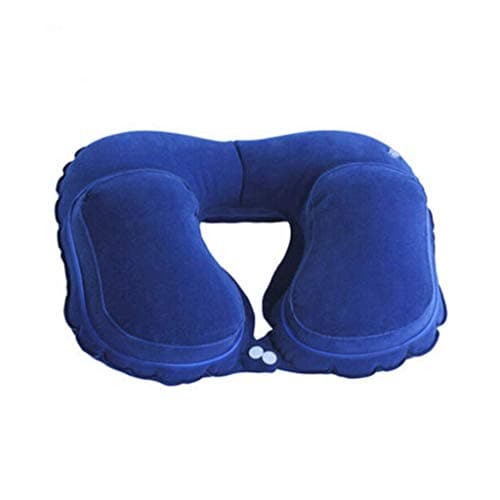 Inflatable Travel Neck Pillow for Airplanes Soft Air for Plane - Chin Support Flight Portable U-Shaped Pillow
