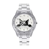 NTVOWPZO Three-Hand Analog Stainless Steel Watches for Men Easy Reader