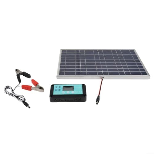100W Solar Panel Kit with Controller, IP67 Waterproof Aluminum Frame for 12V/24V RV Off-Grid System, Weather Resistant Alternative Energy Charger