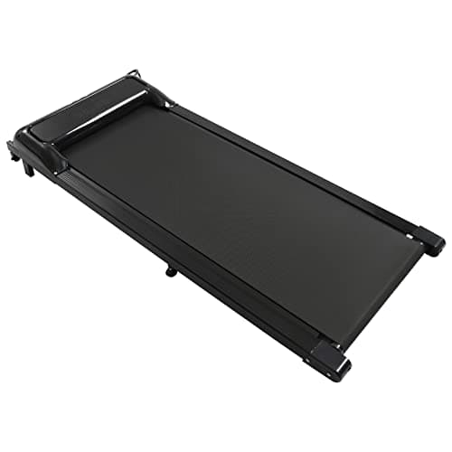 EurHomePlus Under Desk Treadmill, 2.25HP Quiet Walking Pad with LED Display, 220 lbs Capacity Electric Walking Machine for Home Office, Speed 0.6-3.7 mph, Black