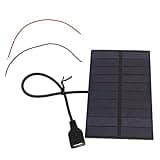 Generic 1.5W Monocrystalline Silicon Solar Panel Flexible Mini Solar Panel for DIY Projects 1 Unit 5V Output