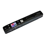 Portable Scanner, A4 Portable Scanner for Documents, Books, School Supplies, 1050DPI JPG/PDF Photo Image Scanners with Screen(Black)