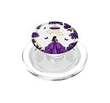 Mis Quince Años Enchanted Rose Purple Floral Princess Decor PopSockets PopGrip for MagSafe