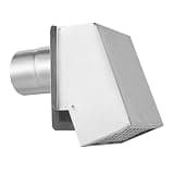 VancEpic 3" T304 Stainless Steel Vent Cover, Direct Venting System for Indoor Gas Tankless Water Heaters, Round Tube Air Ventilation and Vent Pipe Ductwork