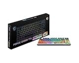 msi Forge GK600 TKL W Mars US - Mechanical Linear SWITCHES - Dye-Sublimated PBT Keycaps, Anti-Slip Base, RGB LED, USB 2.0, Bluetooth, 2.4 GHz - Tenkeyless